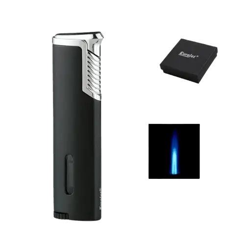 Eurojet lighter 1xJet Black-Silver