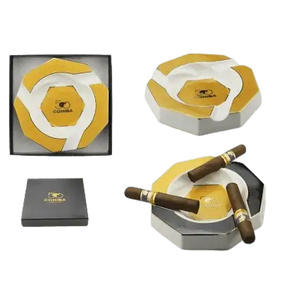 Керамичен пепелник 3 пури Cohiba Logo
