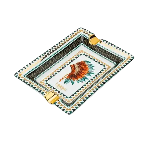 LUBINSKI – Ceramic Cigar Ashtray for 2 cigars